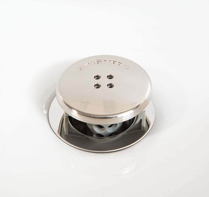 SinkShroom (Nickel Edition)  Prevents Clogged Bathroom Sink Drains