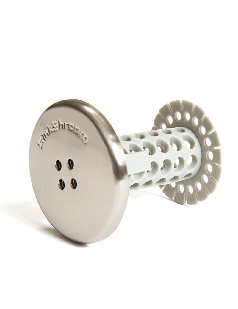 SinkShroom (Nickel Edition)  Prevents Clogged Bathroom Sink Drains