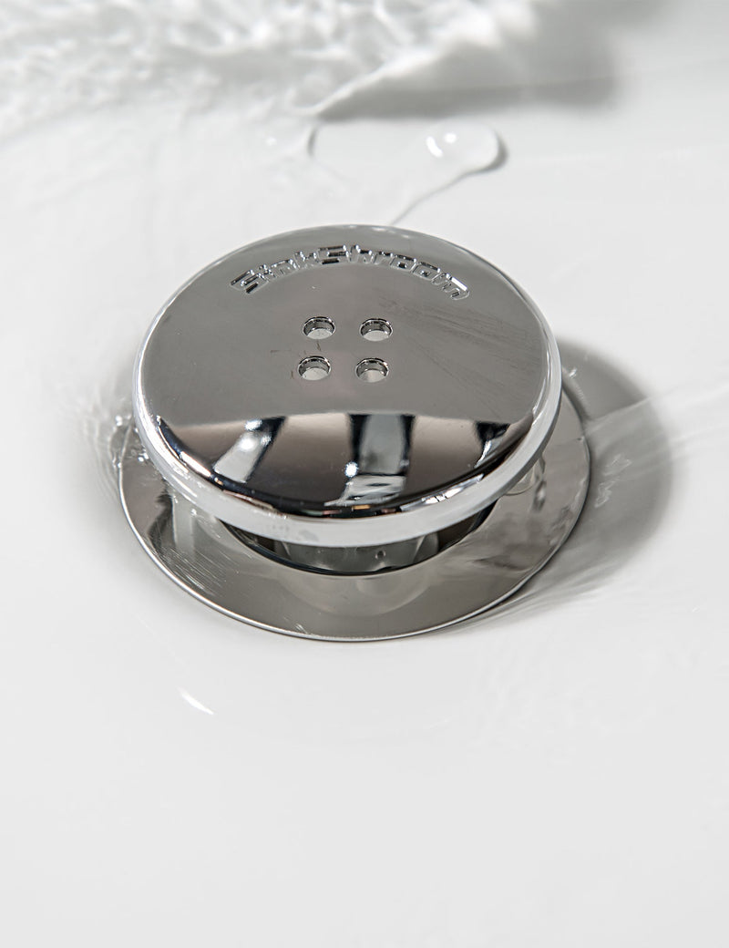 SinkShroom (Chrome Edition)  Prevents Clogged Bathroom Sink Drains