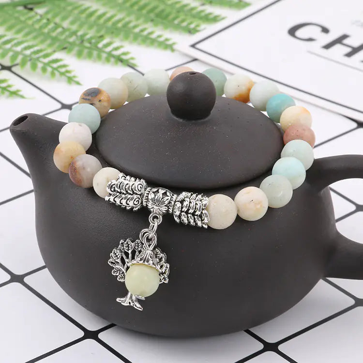 Agate Lucky Tree Mosha Bracelet